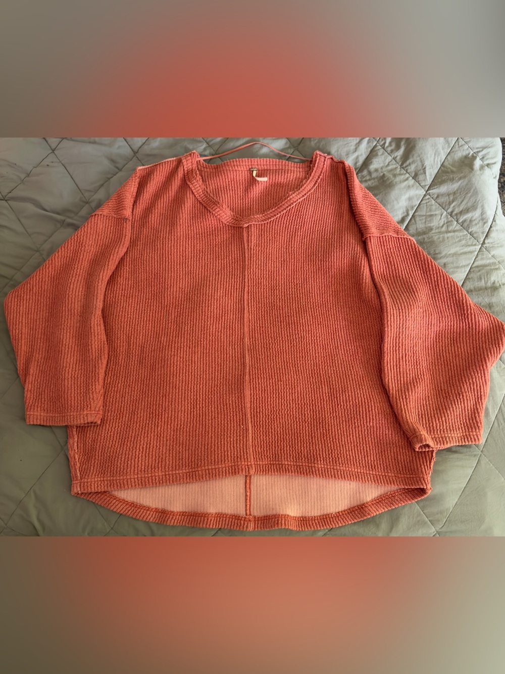 Free People Ribbed Oversized Sweater